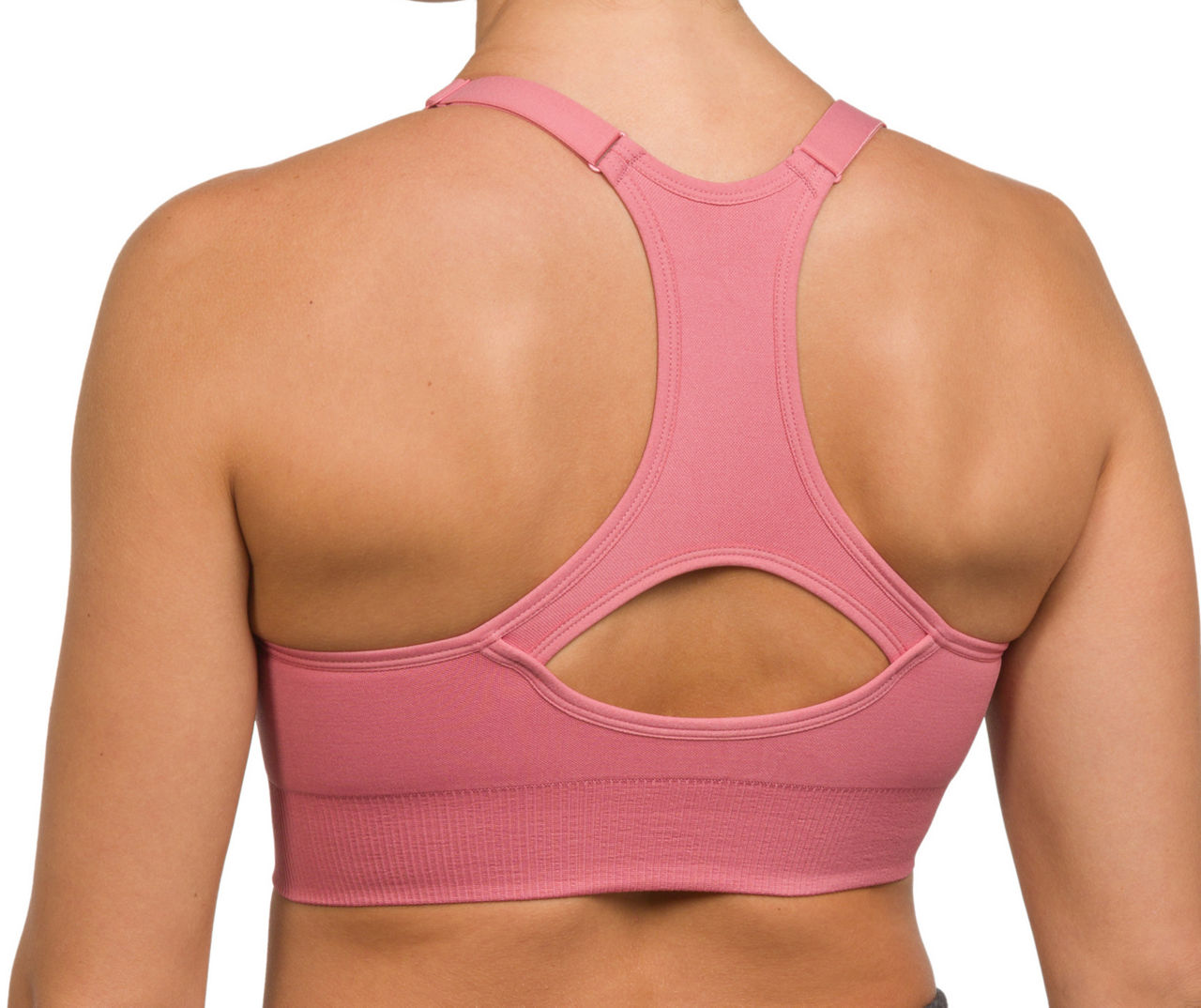 DUSKY PINK RACER BACK SPORTS BRA