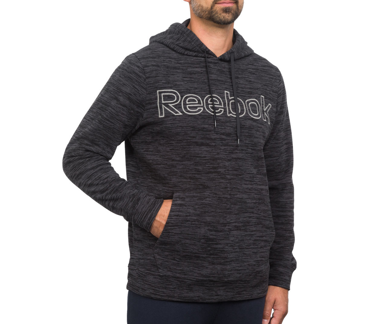 Reebok Men's Hoodie - Grey - L