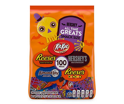 All-Time Greats Snack Size Chocolate Candy Assortment, 100-Count