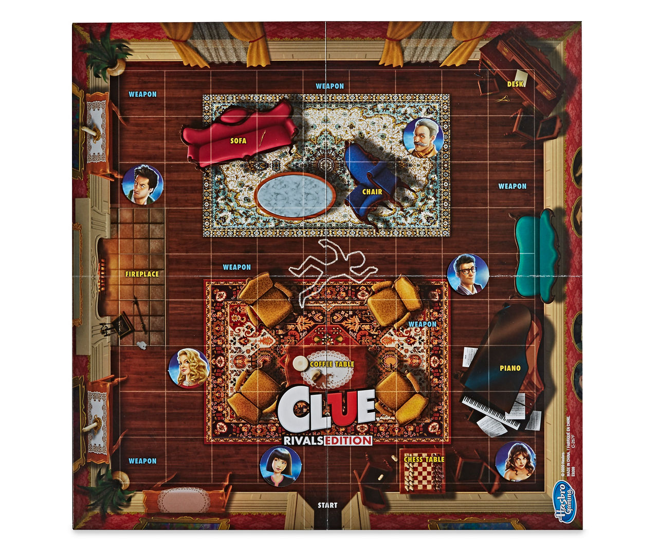 Clue Rivals Edition by Hasbro 2 Player Game