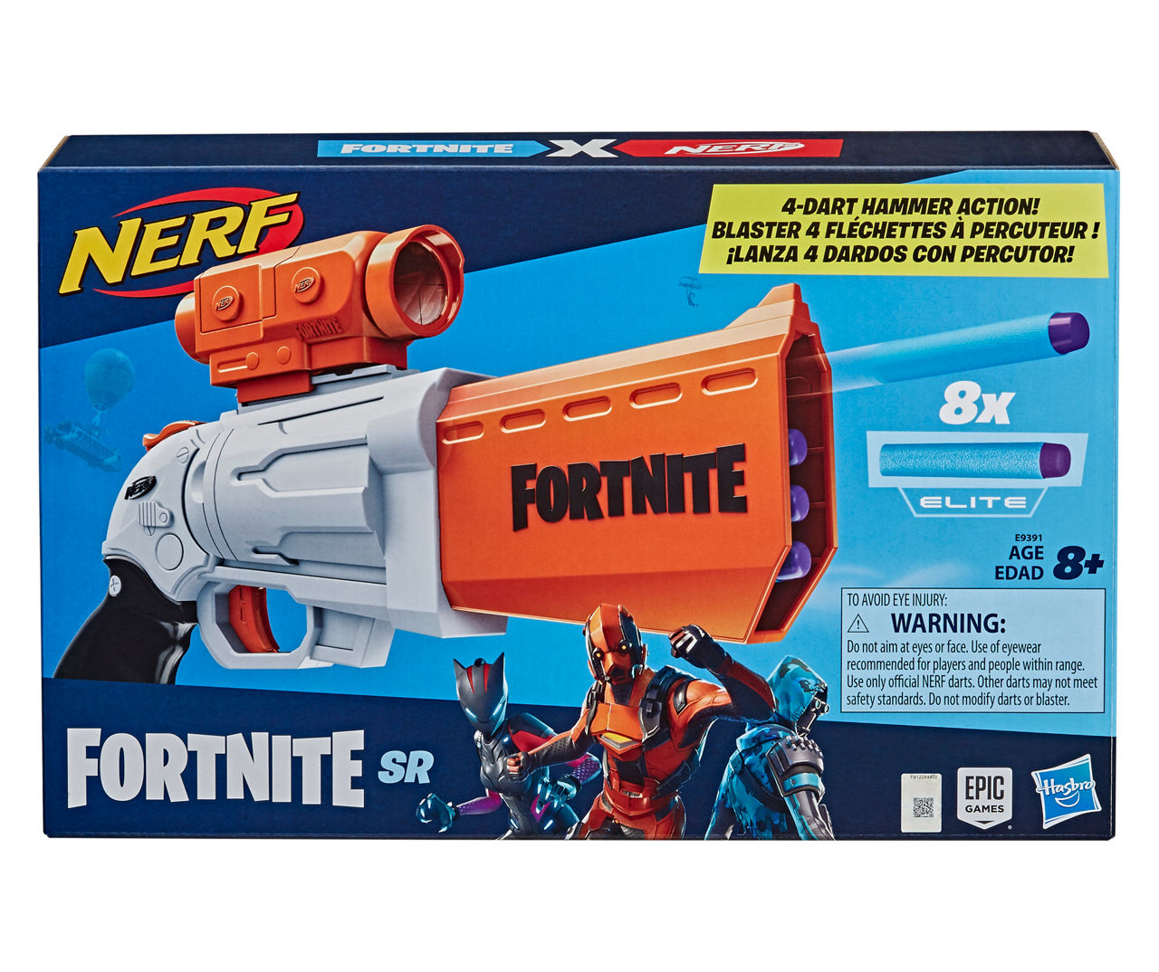 Nerf Heavy Dart-Firing Fortnite Blaster SR E 
