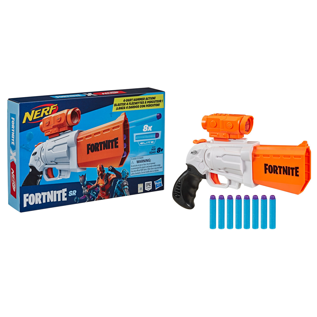 Hasbro HSBF0928 Nerf Fortnite Heavy SR Blasted Toys - Pack of 4, 1