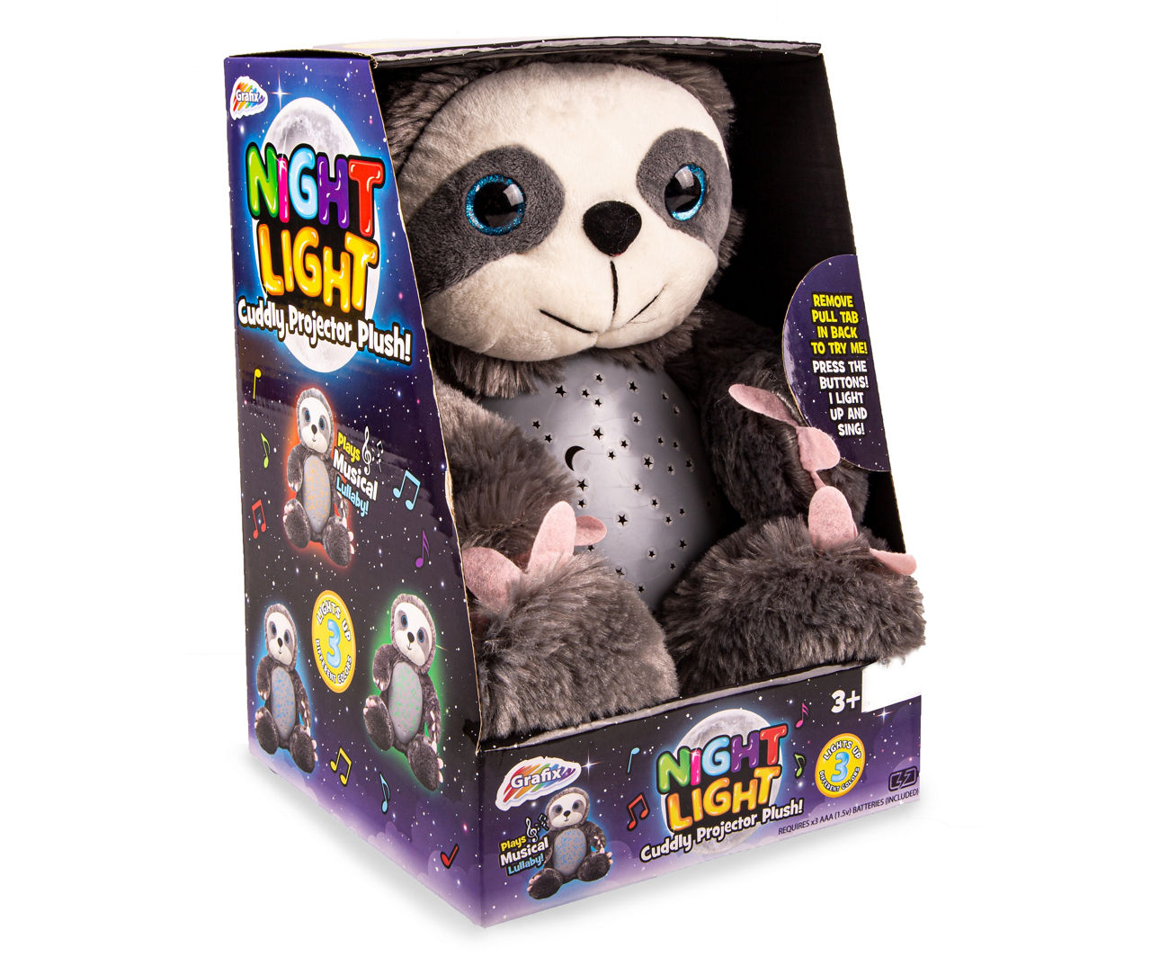 Night Light Sloth Projector Plush Toy Big Lots