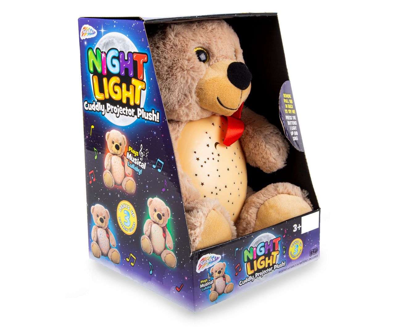 Night-Light Teddy Bear Projector Plush Toy