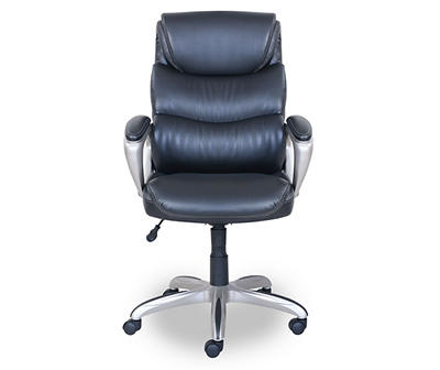 Black Executive Bonded Leather Office Chair