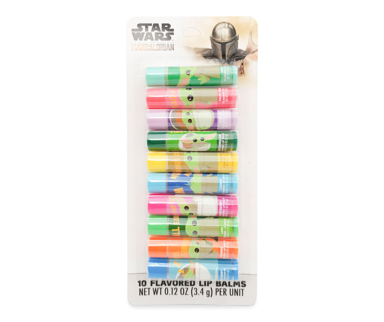 Star Wars Mandalorian Yoda 8 Pack Lip Balm 