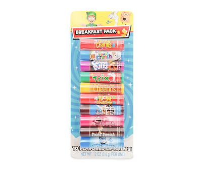 Breakfast Cereal Lip Balms, 10-Pack