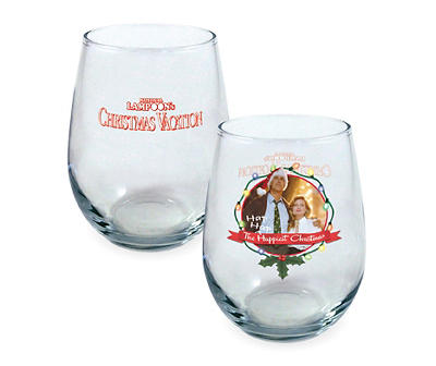 National Lampoon's Christmas Vacation 4-Piece Stemless Wine Glass Set