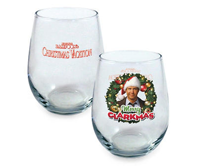 National Lampoon's Christmas Vacation 4-Piece Stemless Wine Glass Set