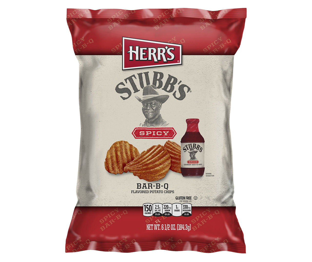 Herr's Stubb's Spicy BarBQ Potato Chips, 6.5 Oz. Big Lots
