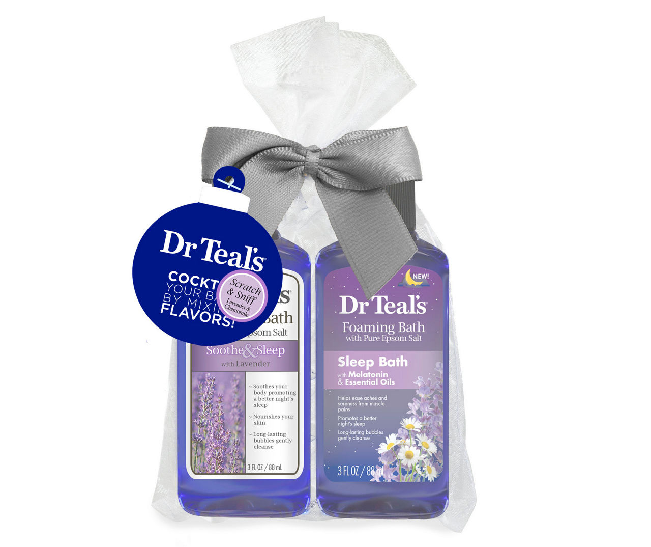 Lavender & Melatonin 2-Piece Foaming Bath Gift Set