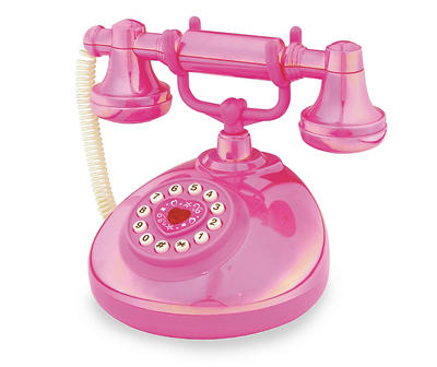 Pink Classic Talking Telephone Toy