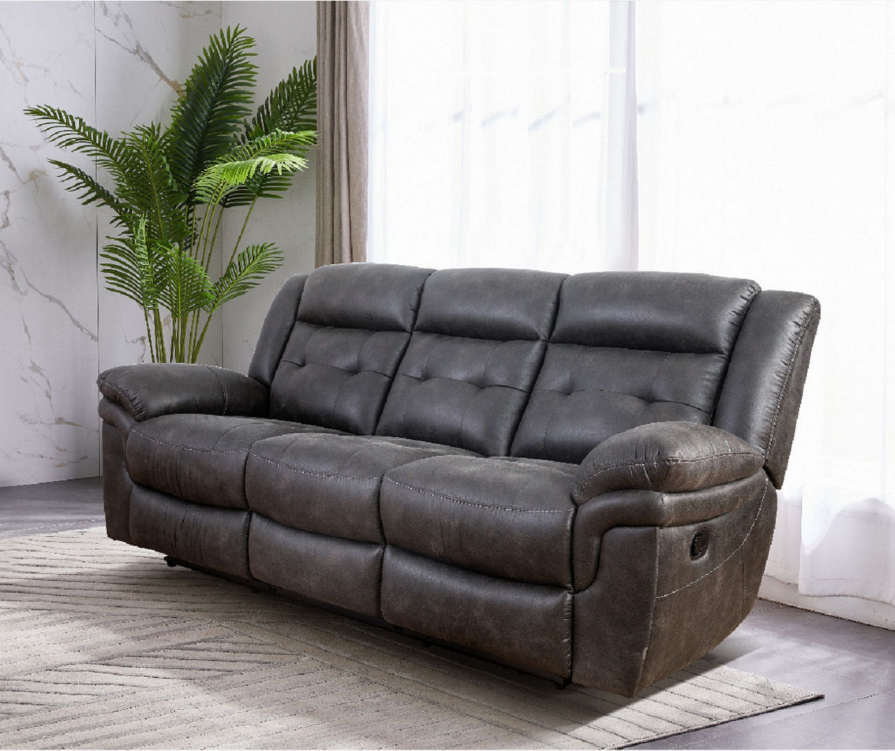 Mesa Gray Dual Reclining Sofa