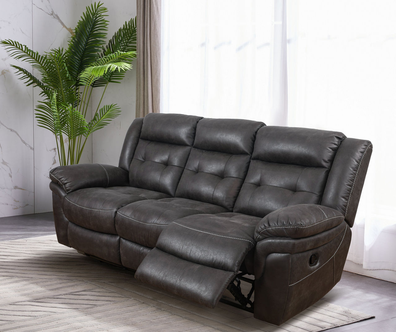 Mesa Gray Dual Reclining Sofa