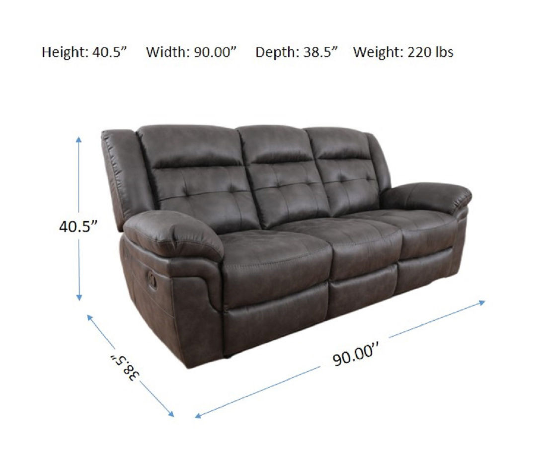Mesa Gray Dual Reclining Sofa