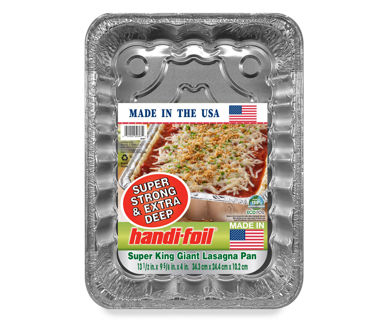 Handi-Foil Super King Crisp Bake 16 Aluminum Round Giant Pizza Pan, 1 Count