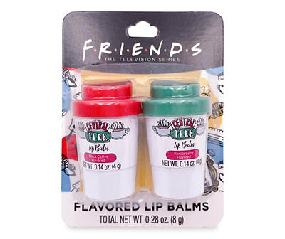 "Central Perk" Red, Green & White Novelty Coffee Flavored Lip Balm, 2-Pack