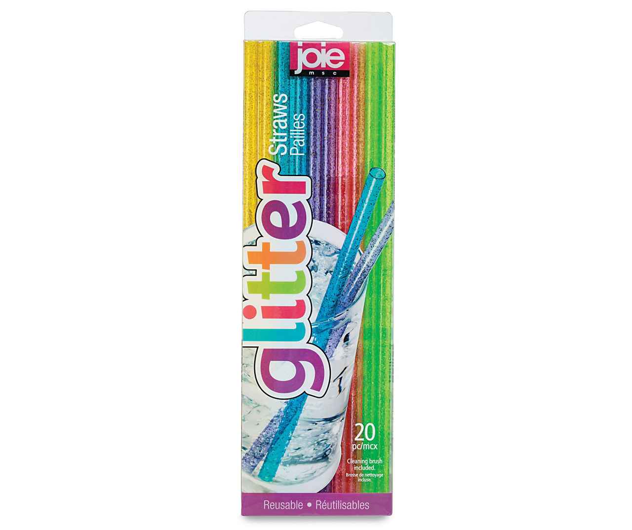 Rainbow Glitter Reusable Straw Set by Swig Life – Turtle Central Gift Shop