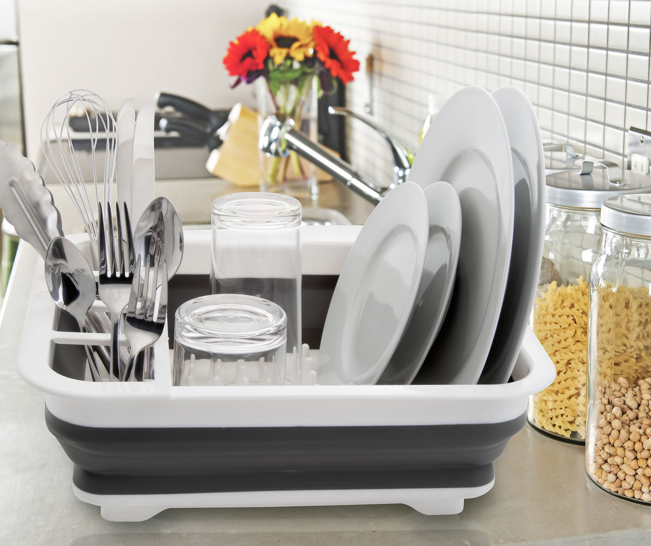 Homlly Collapsible Dish Drying Rack