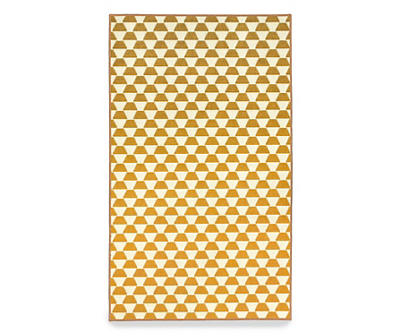 My Magic Carpet Yanis Gold Washable Area Rug, (3' x 5')