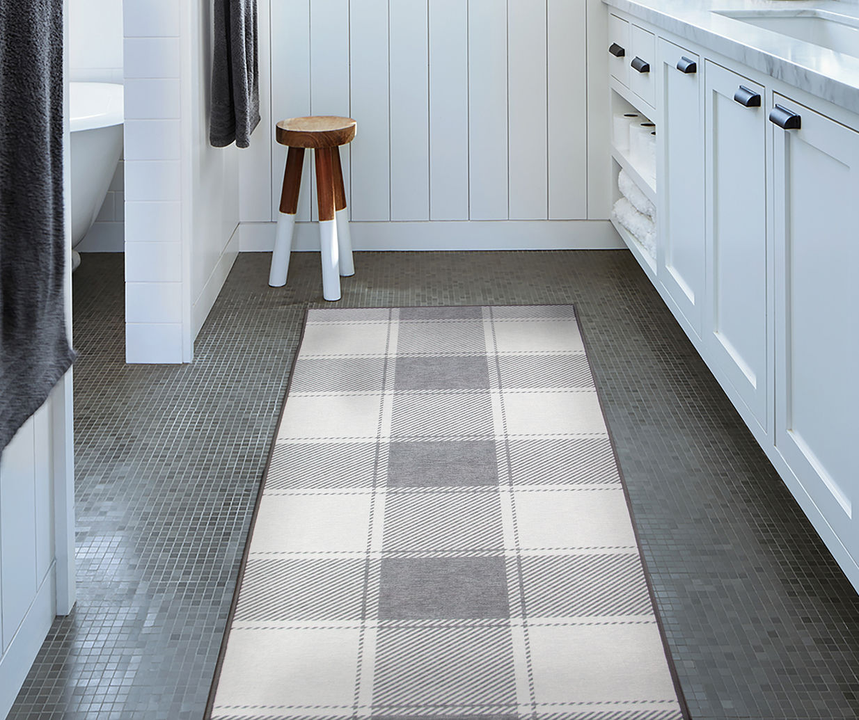 My Magic Carpet Buffalo Plaid Washable Rug