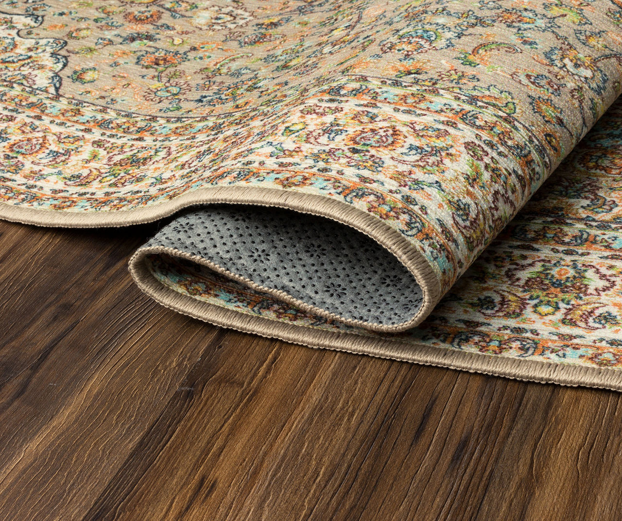 My Magic Carpet Kenya Beige Washable Runner Rug, (2.5' x 7')