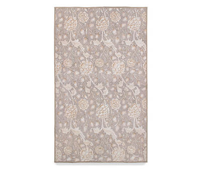 My Magic Carpet Kalini Floral Washable Area Rug, (3' x 5')