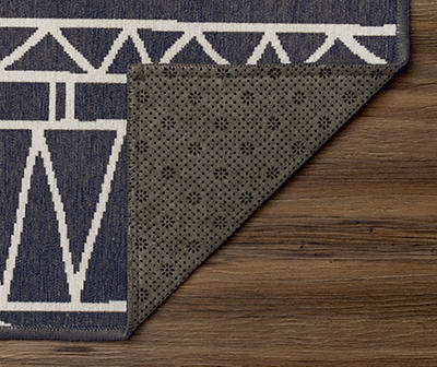 My Magic Carpet Chelsea Tribal Aztec Dark Grey Washable Rug 2.5X7