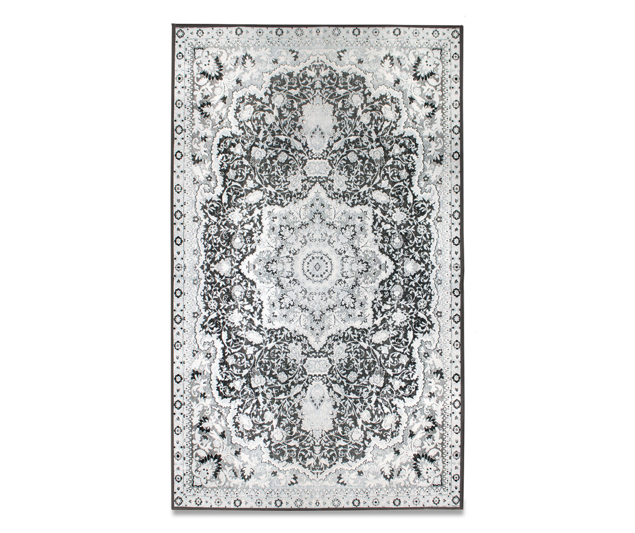My Magic Carpet Parviz Grey Washable Rug 5'x7