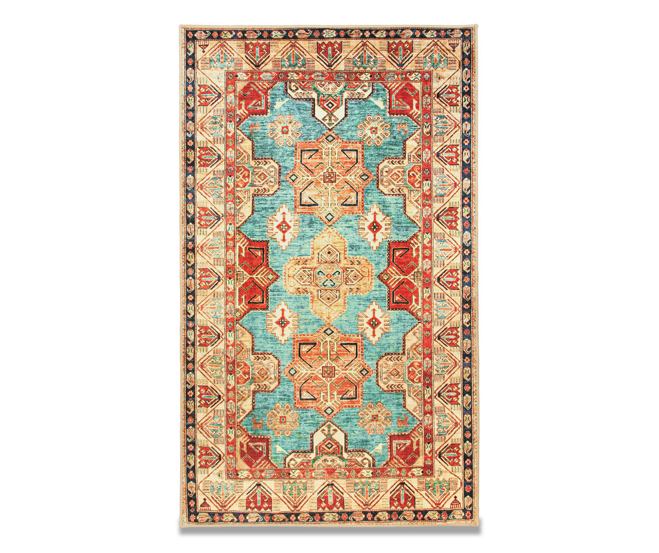 My Magic Carpet Ottoman Natural Washable Rug 5'x7