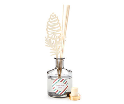 Cinnamon Spice Holiday Reed Diffuser With Shaped Sticks, 150 ml.