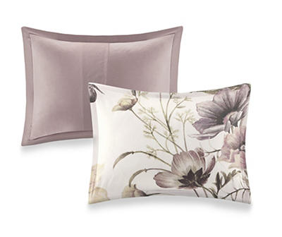 Maddy Blush Floral Full/Queen 3-Piece Duvet Cover Set
