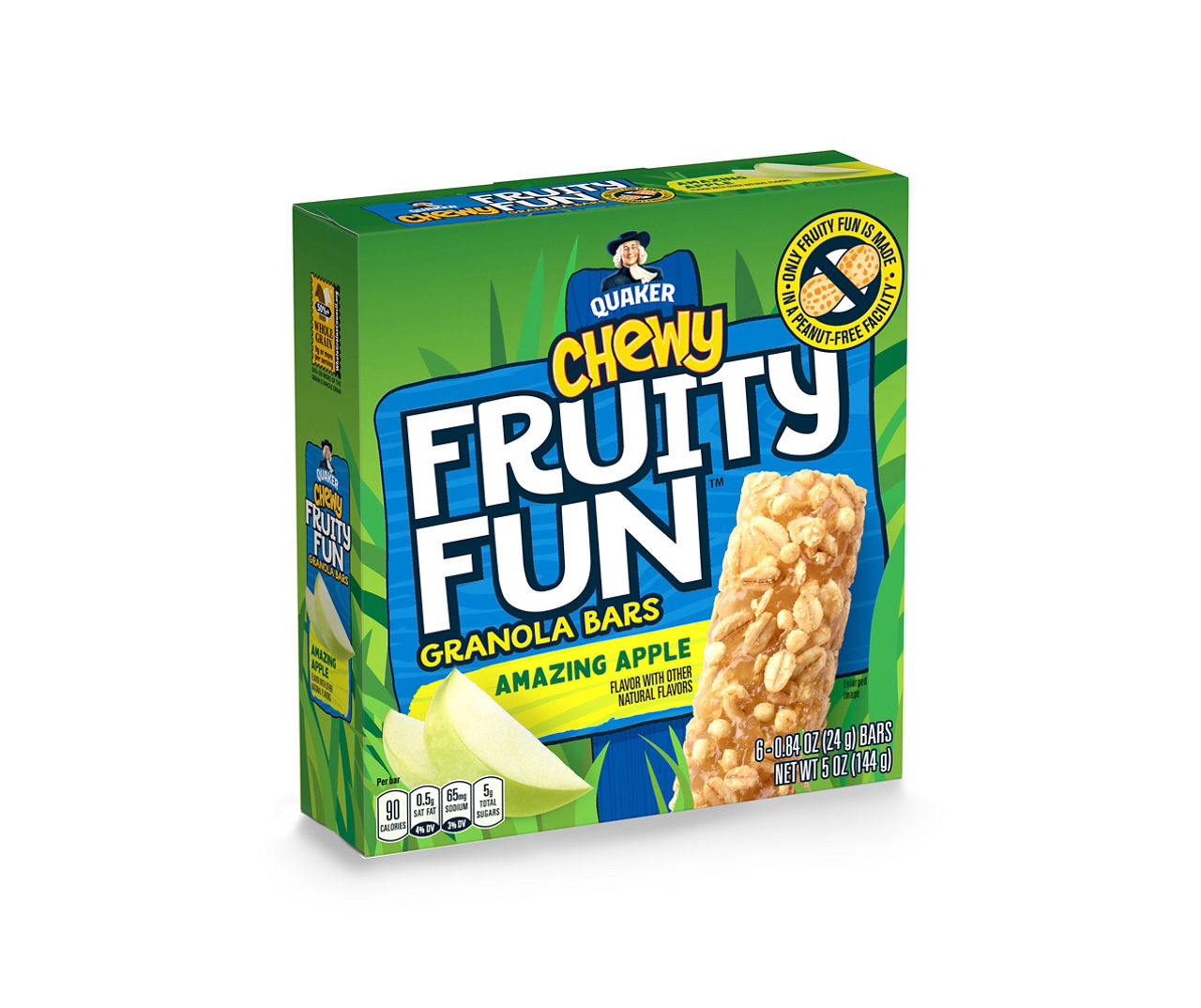 Chewy Fruity Fun Amazing Apple Granola Bars, 6-Count