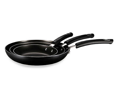 Black Non-Stick 3-Piece Fry Pan Set