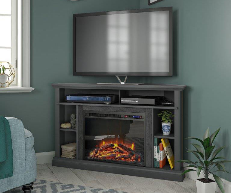 Big lots deals fireplaces gray