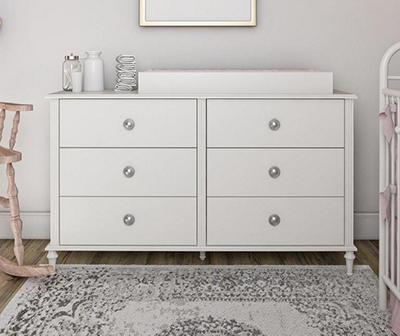 Rowan Valley Arden White 6-Drawer Dresser