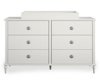 Rowan Valley Arden White 6-Drawer Changing Dresser