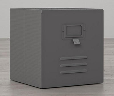 Nova Graphite Gray Metal Locker Storage Bins, 3-Pack