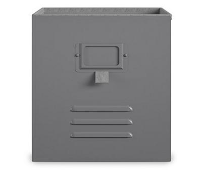 Nova Graphite Gray Metal Locker Storage Bins, 3-Pack