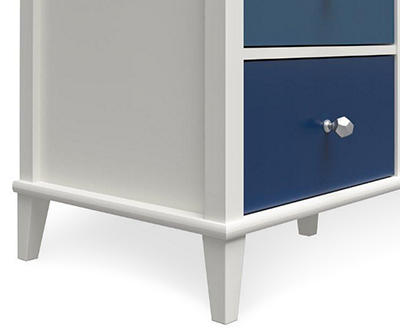 Monarch Hill Poppy Blue & White 6-Drawer Dresser