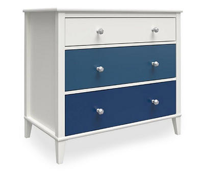 Monarch Hill Poppy Blue & White 3-Drawer Dresser
