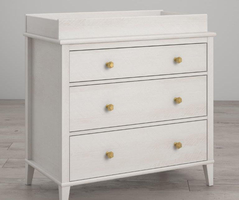 Little Seeds Monarch Hill Poppy Ivory Oak 3-Drawer Changing Table | Big ...