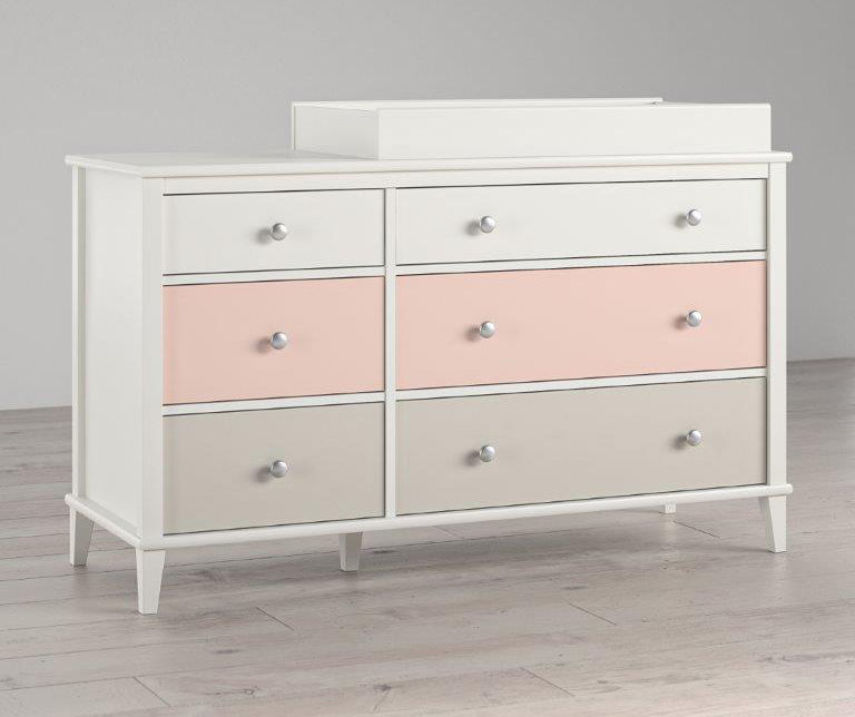 Little Seeds Monarch Hill Poppy Peach 6-Drawer Changing Table | Big Lots