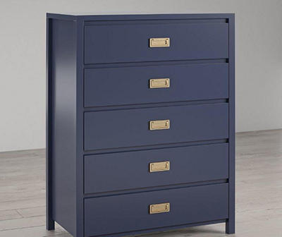 Monarch Hill Haven Navy Blue 5-Drawer Dresser