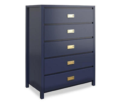 Monarch Hill Haven Navy Blue 5-Drawer Dresser
