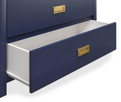 Monarch Hill Haven Navy Blue 3-Drawer Dresser