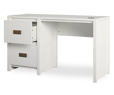 Monarch Hill White 2-Drawer Pedestal Desk