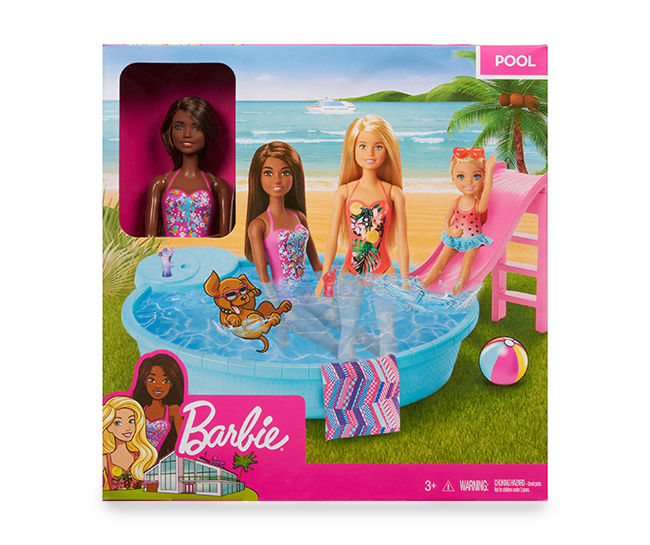 Barbie swimming best sale pool game