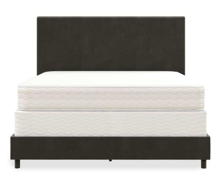 Novogratz Z By Novogratz Taylor Gray Velvet Full Bed | Big Lots