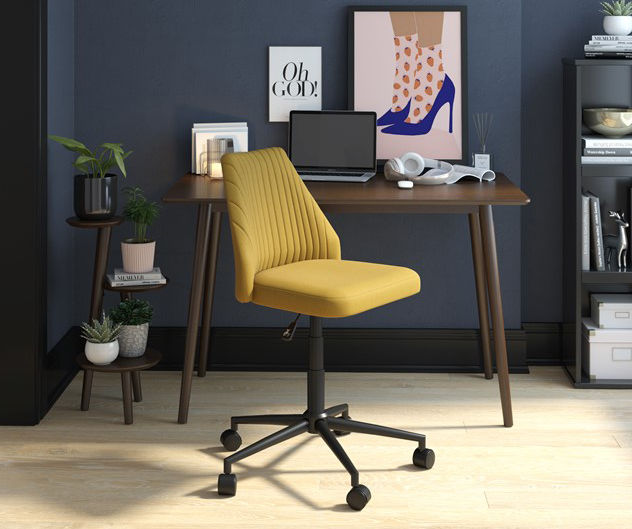 Desk chair online mustard